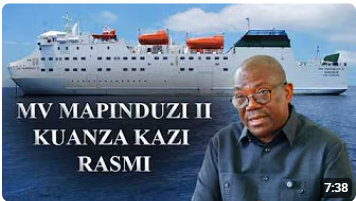 MELI YA MV MAPINDUZI II INAANZA RASMI SAFARI ZAKE BAADA YA KUKAMILIKA KWA MATENGENEZO
